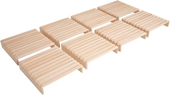 Emur Freely Interchangeable Pallet Bed, Bed Frame, Set of 8, Single