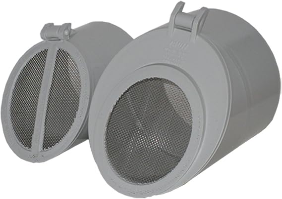 3 inch PVC Hinged Vent Flap Valve (Medium) White