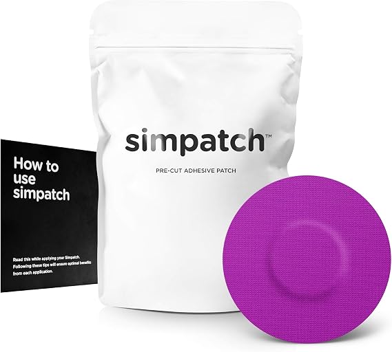 SIMPATCH Universal Adhesive Patch, No Hole (25-Pack) (Purple)