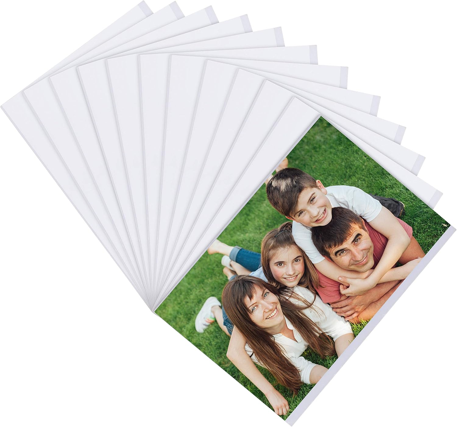 Belle Vous Clear Magnetic Refrigerator Photo Sleeve Picture Frames 12 Pack - For Photos 4 x 6 inches 10 x 15cm - Picture Collage Frames for Fridge &amp; Metal Surfaces